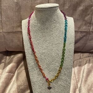 CHARM IT Rainbow Link Necklace 16”